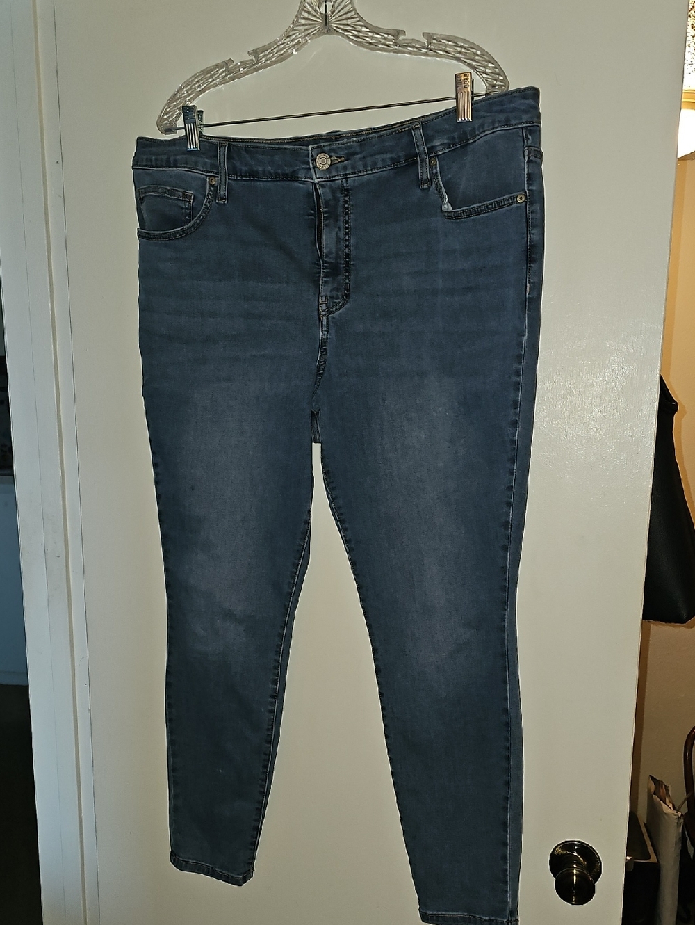 Terra & Sky Dark Indigo Cropped Ankle Jeans